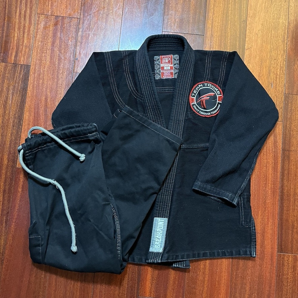 Break Point BJJ Gi Size K2 Black Jiu Jitsu Kimono & Pants Set Martial Arts Fight